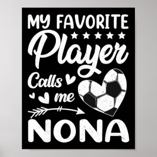 Affiche Football Mon Joueur Favori M'appelle Nona