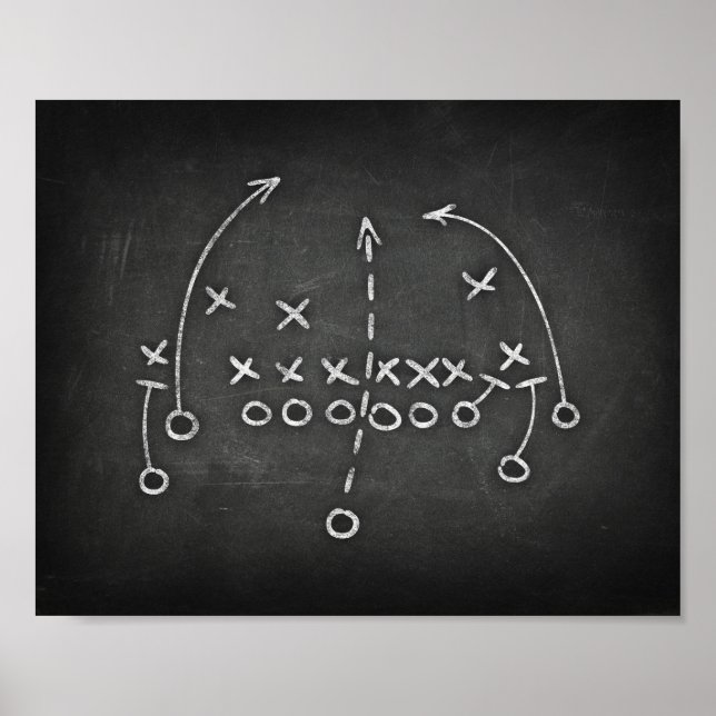 Affiche Football Party PLAYBOOK IV Signal Chalk Imprimer (Devant)