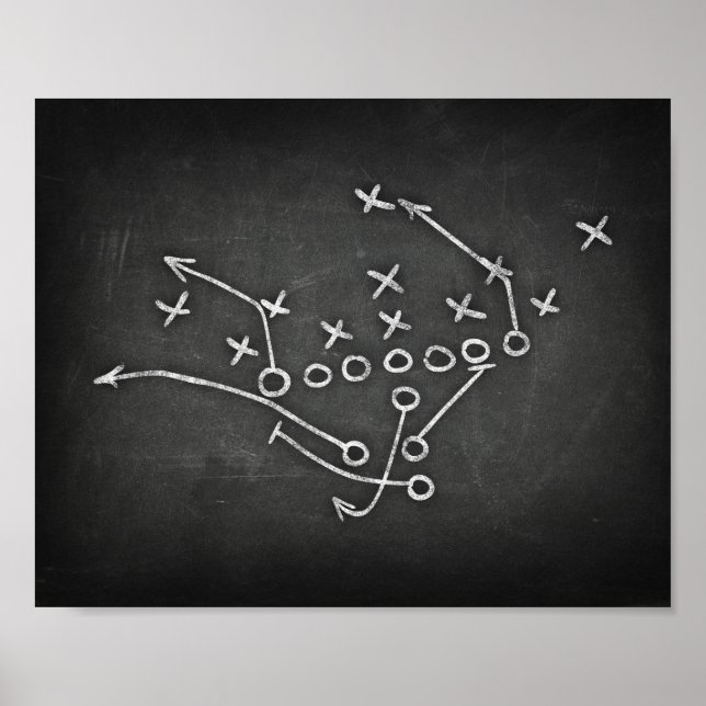 Affiche Football PLAYBOOK III Signe Chalk Imprimer (Devant)