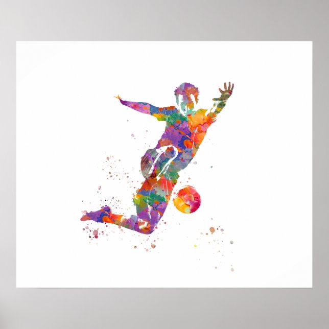 Affiche Football player (Devant)
