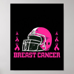 Affiche Football Ruban Rose de Sensibilisation au Cancer d