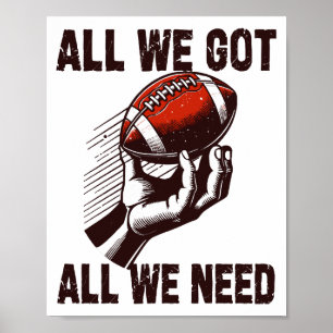 Affiche Football Tout ce qu'on a tout ce qu'il nous faut