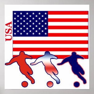 Affiche Footballeurs des Etats-Unis