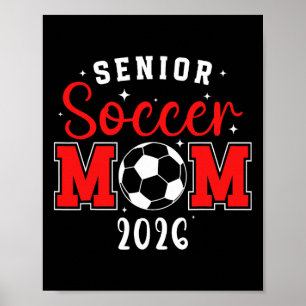 Affiche Footballeuse Maman Senior D'un Footballeur Senior