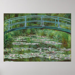 Affiche Footbridge Claude Monet Art français