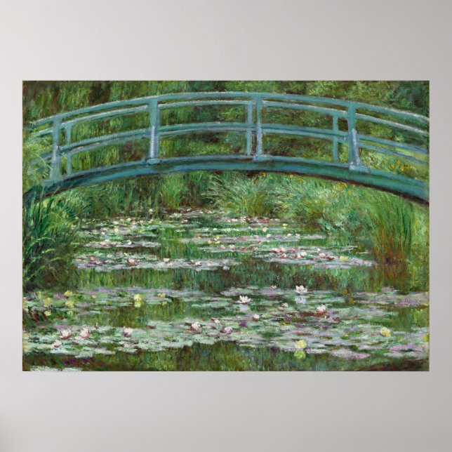 Affiche Footbridge Claude Monet Art français (Devant)