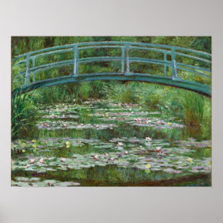 Affiche Footbridge Claude Monet Art français