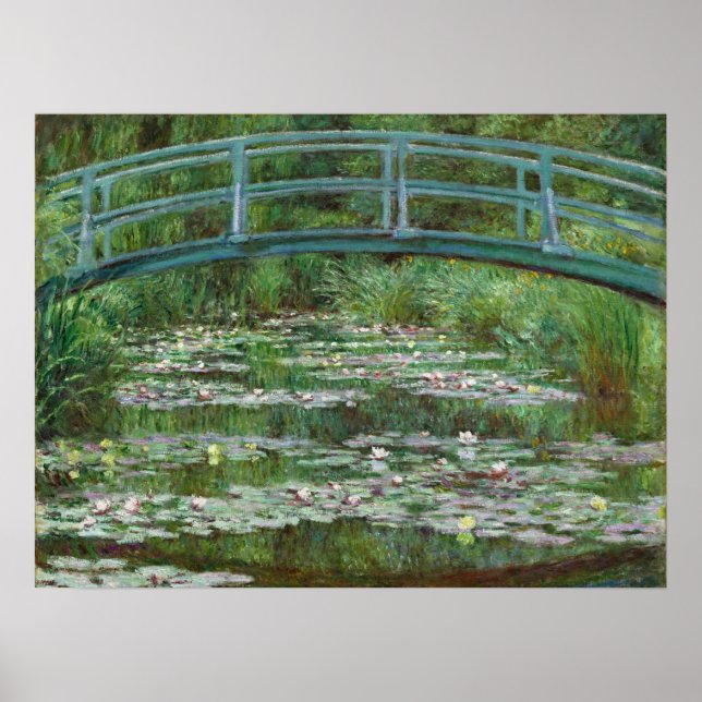 Affiche Footbridge Claude Monet Art français (Devant)