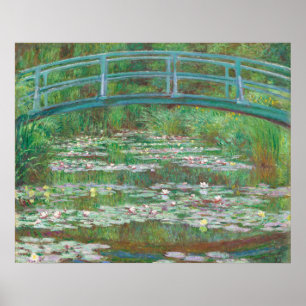 Affiche Footbridge Japonaise, Claude Monet Fine Art