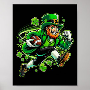Affiche Footbyll la Saint-Patrick Footll irlandais 