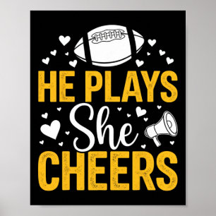 Affiche Footll And Cheer Maman Cheerleading Mère Footll _5