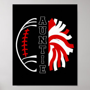 Affiche Footll et Cheer Tante Cheerleading et Footll Au