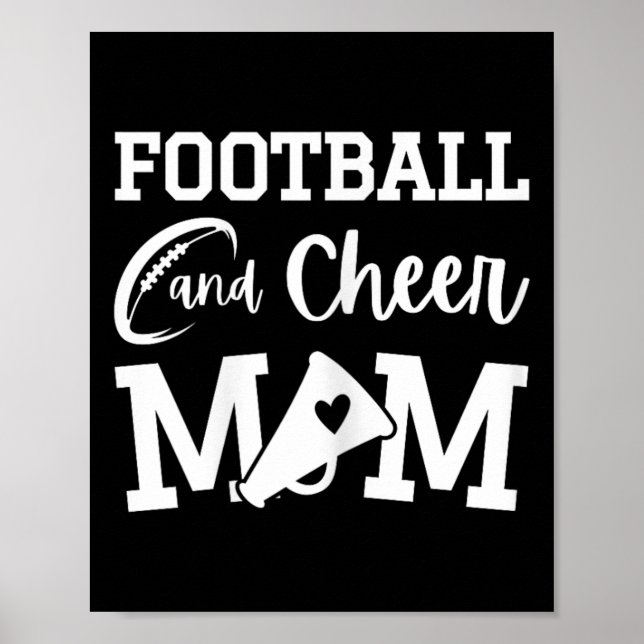 Affiche Footll et maman cheerleading verte Cheerleading  (Devant)