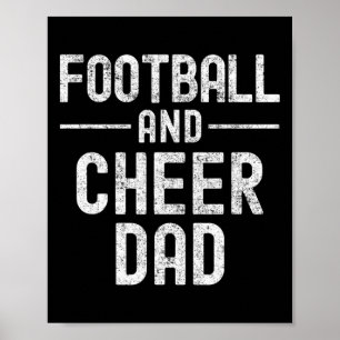 Affiche Footll et papa cheerleading acclamations