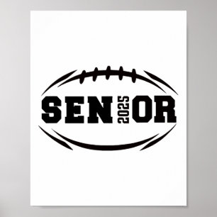 Affiche Footll Senior 2025 Graduation Year