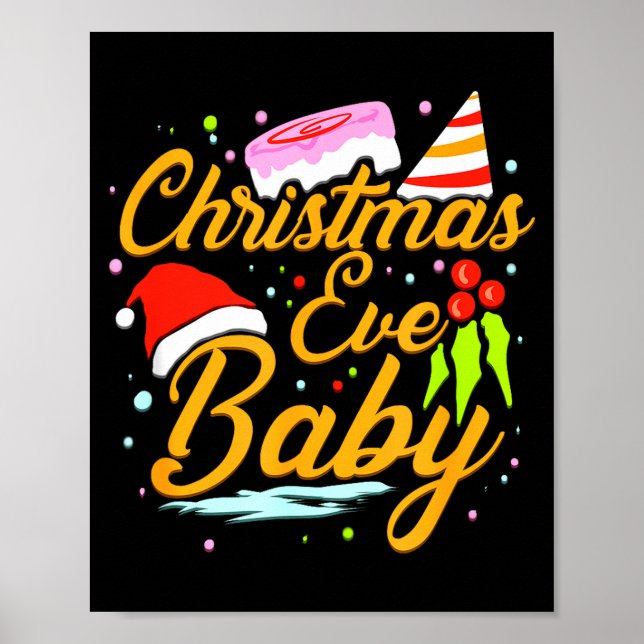 Affiche For Christmas Eve Birthday Womens December Birthda (Devant)