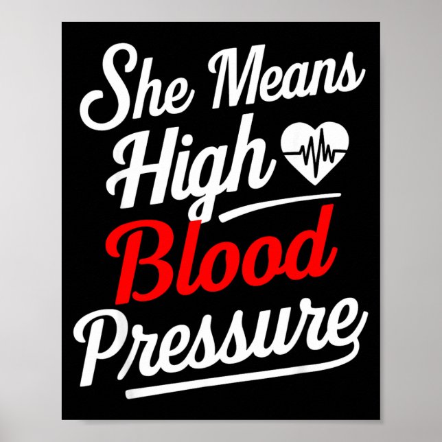 Affiche For Couples _ She Means High Blood Pressure _ Funn (Devant)