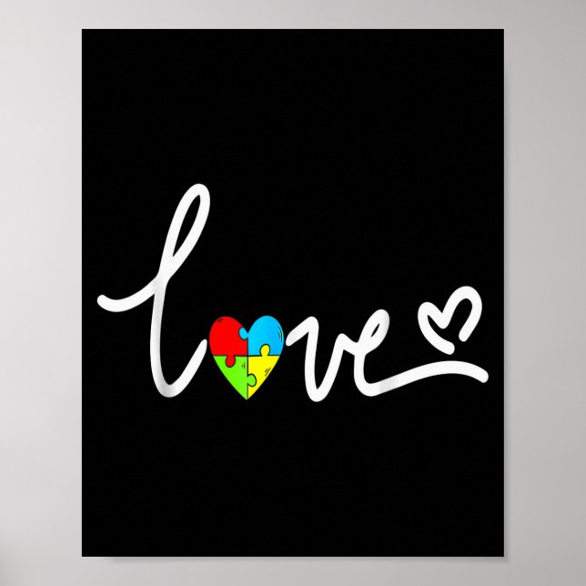 Affiche For Men Women Autism Awareness Tee Plus Size  (Devant)