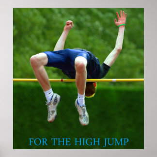 Affiche for the high jump