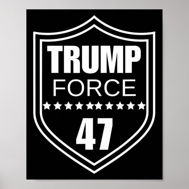 Affiche Force 47 Ultra Maga Plus Que Jamais Ne Céder (Devant)
