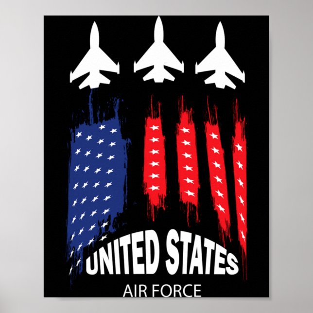 Affiche Force aérienne vétérans États-Unis 4 juillet (Devant)