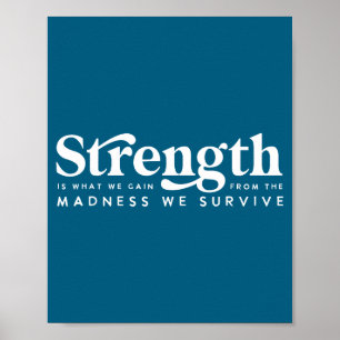 Affiche Force ce que nous gagnons citation, folie nous sur
