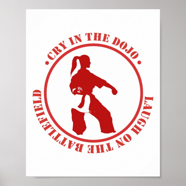Affiche Force dans la Sérénité : Motivation Karaté (Devant)
