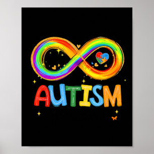Affiche Force De sensibilisation sur l'autisme Et Coeur No
