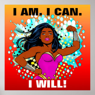 Affiche Force, encouragement, succès