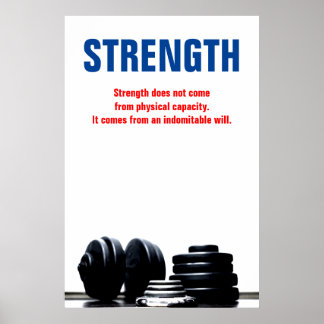 Affiche Force Entraînement de musculation Motivation