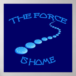 Affiche Force is Home Frisbee