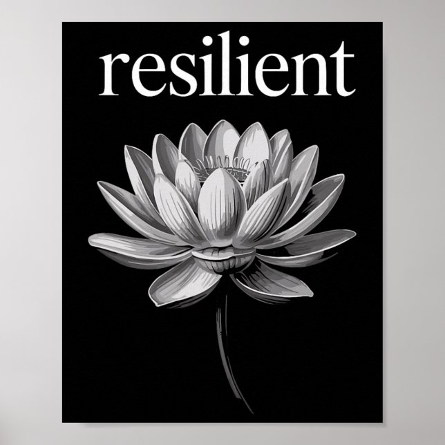 Affiche Force mentale résiliente Estime de soi Motivation  (Devant)