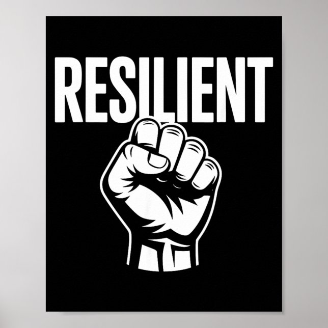Affiche Force mentale résiliente Estime de soi Motivation (Devant)