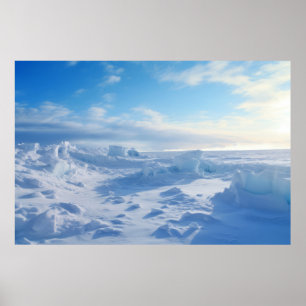 Affiche Force naturelle extrême froide puissance de catast