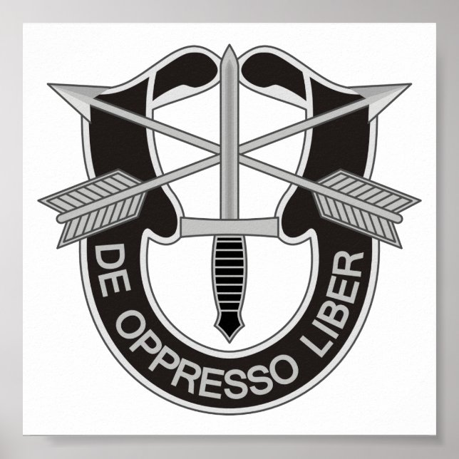 Affiche Forces spéciales SF De Oppresso Liber (Devant)