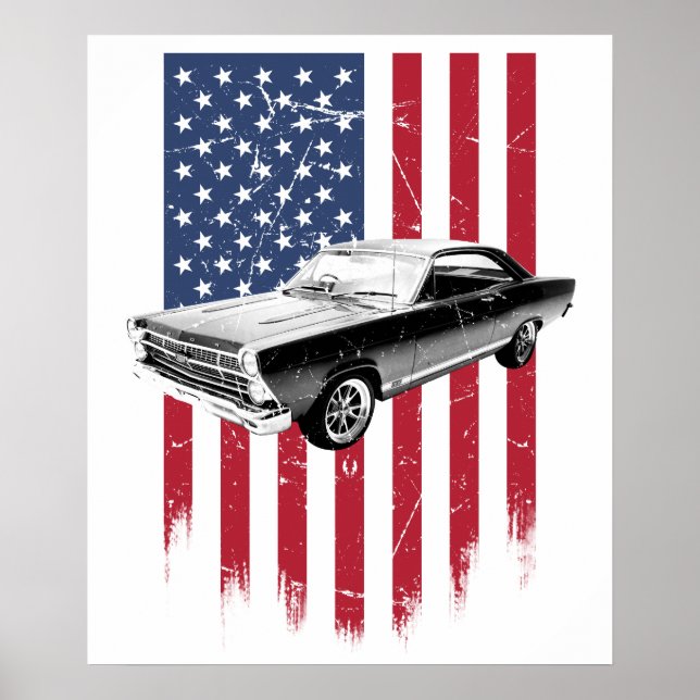 Affiche Ford Fairlane Classique 1967 (Devant)