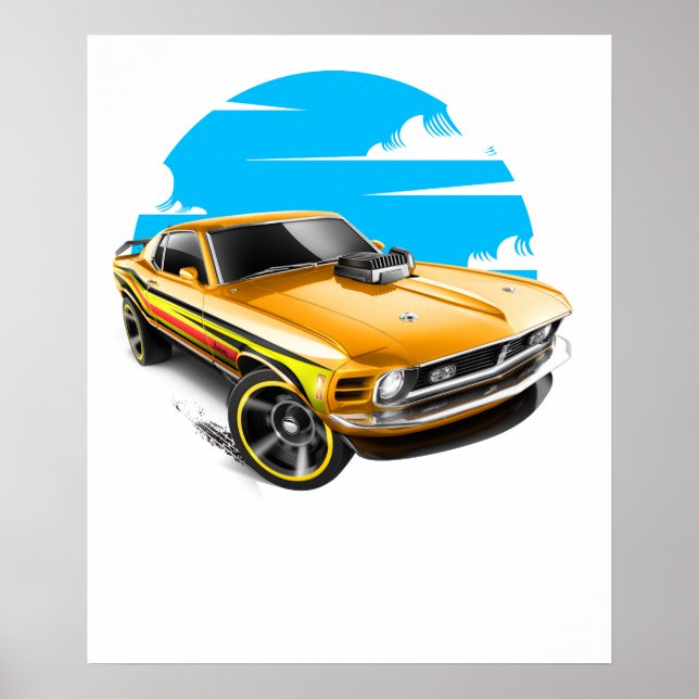 Affiche ford mustang (Devant)