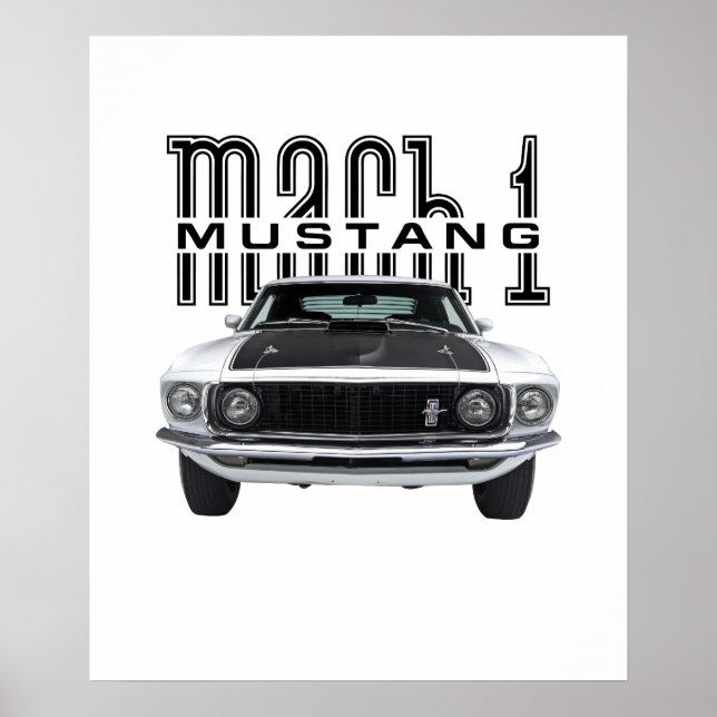 Affiche Ford Mustang '69 Mach 1 (Devant)