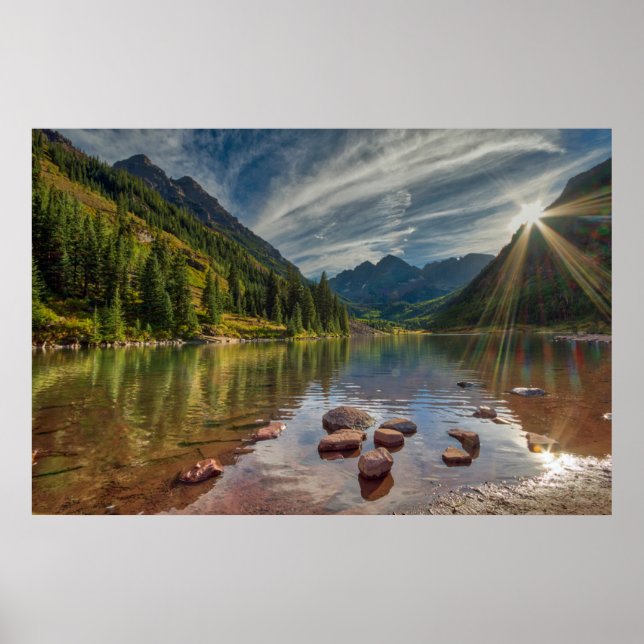 Affiche Forest | Maroon Bells Colorado (Devant)