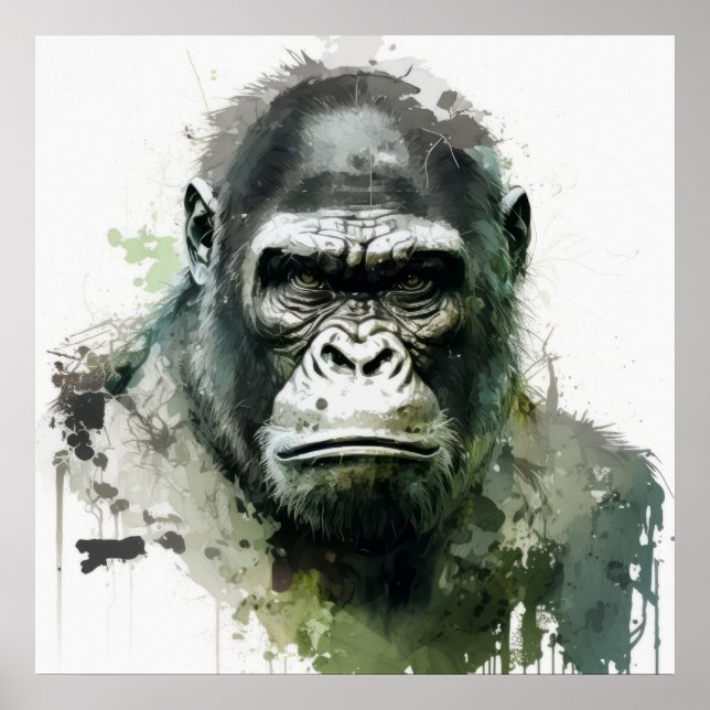 Affiche Forêt animalière de la Pinède de Gorilla (Devant)