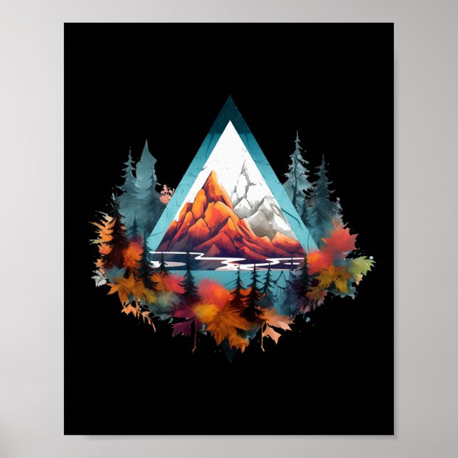 Affiche Forêt arborée Nature extérieure (Devant)