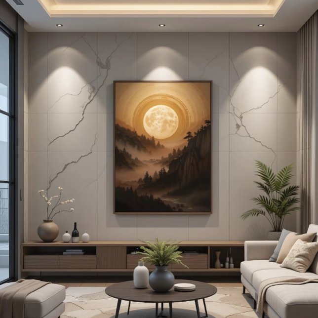 Affiche Forêt au clair de lune (Créateur téléchargé)