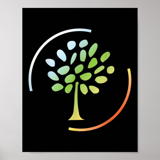 Affiche Forêt d'arbres Co2 naturel Arbre De l'environnemen (Devant)