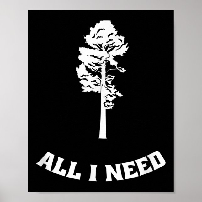 Affiche Forêt d'arbres Nature randonnée De l'environnement (Devant)