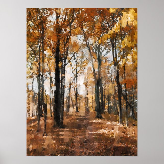 Affiche Forêt d'automne (Devant)