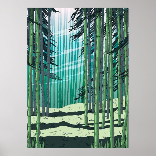 Affiche Forêt de bambou (Devant)