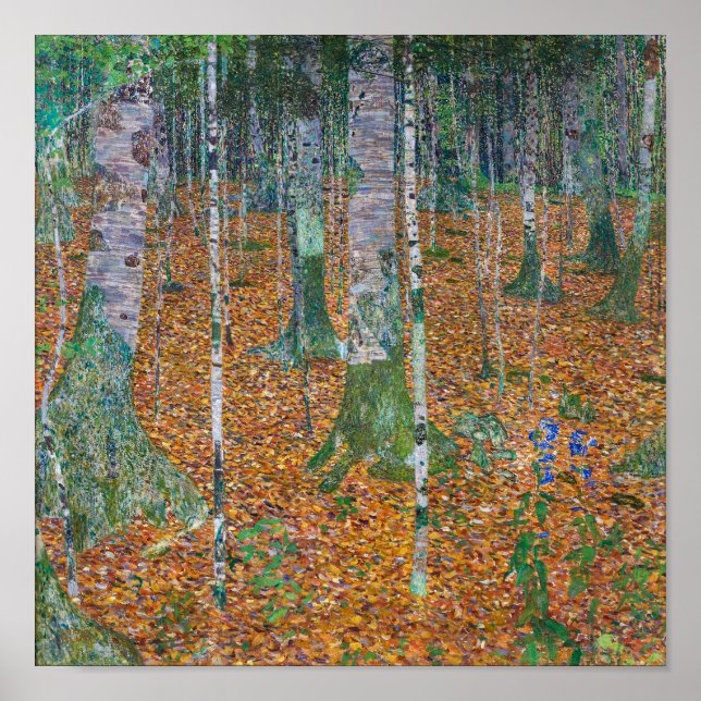 Affiche Forêt de Birch | Gustav Klimt | (Devant)