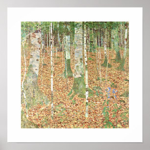 Affiche Forêt de bouleaux de Gustav Klimt