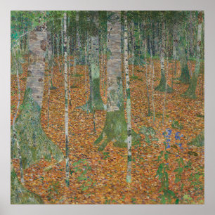 Affiche Forêt de bouleaux — Gustav Klimt (1903)