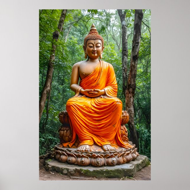 Affiche Forêt de calme : le sanctuaire du Bouddha (Devant)